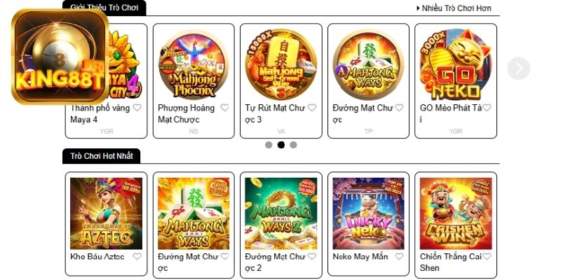 Top game nổ hũ KING88 được yêu thích nhất